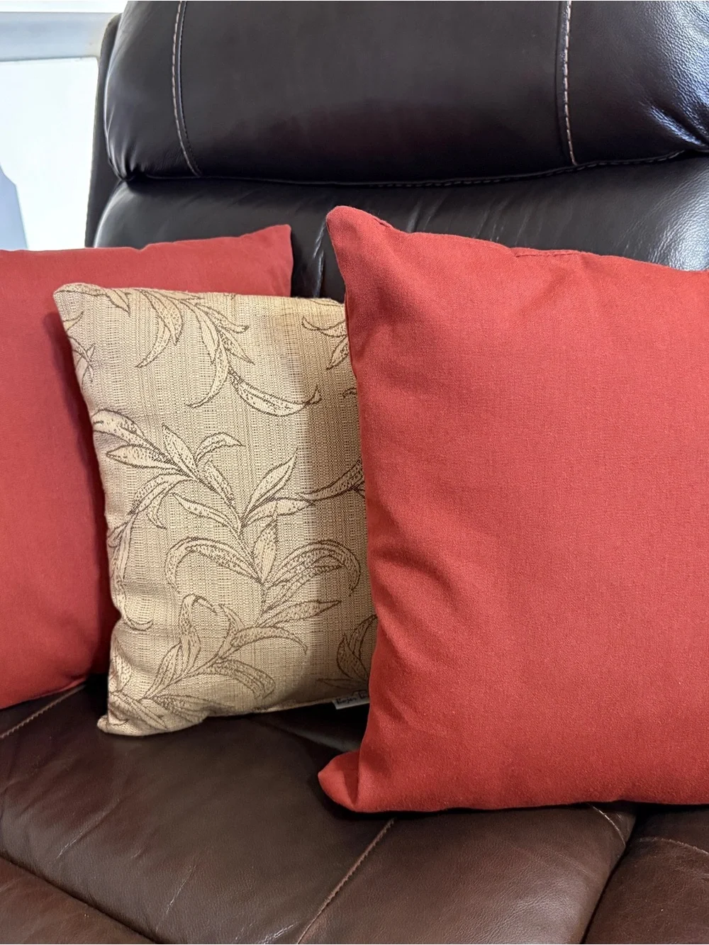 Sunbrella indoor/outdoor water resistance fabric- Decorative 3 Pillow Set